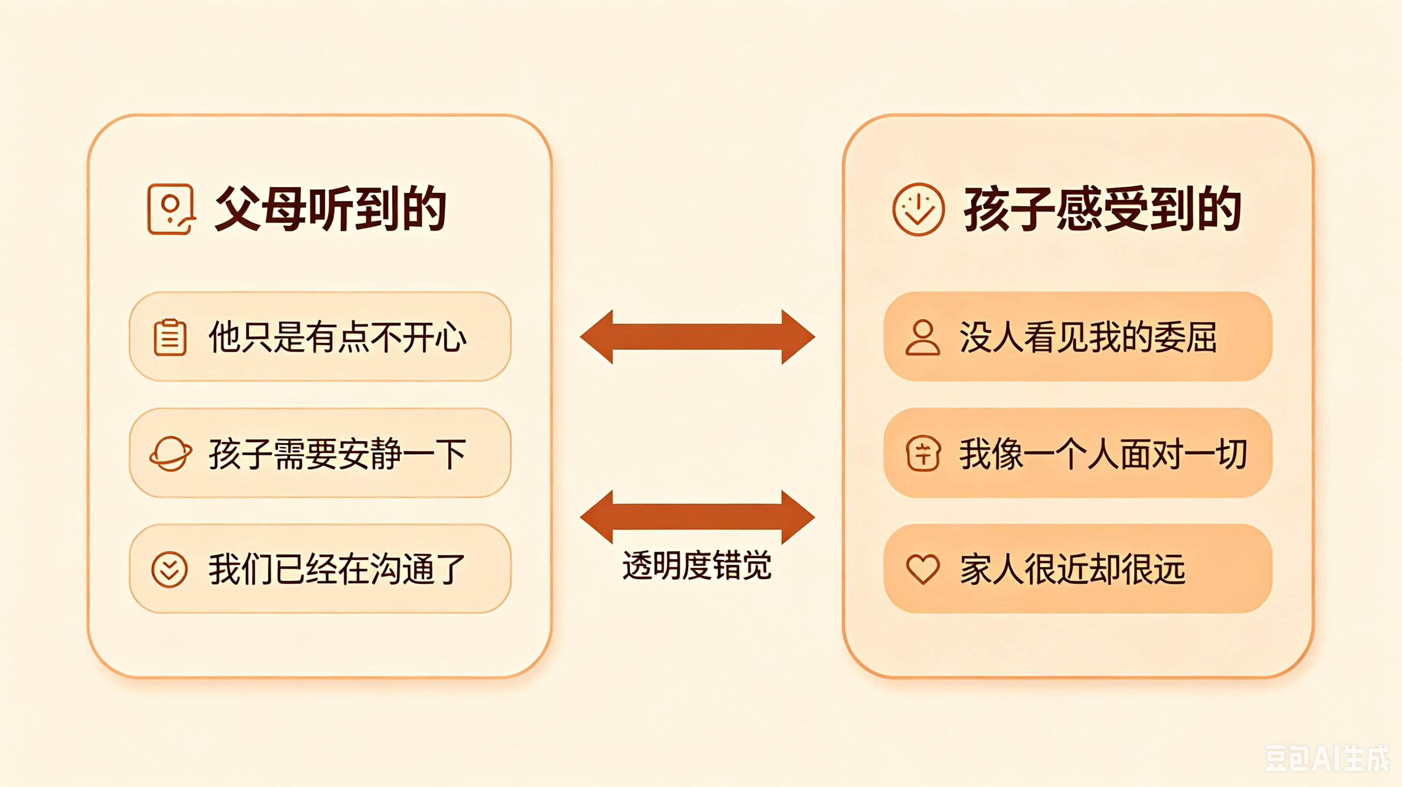 父母和孩子在沟通时的错觉