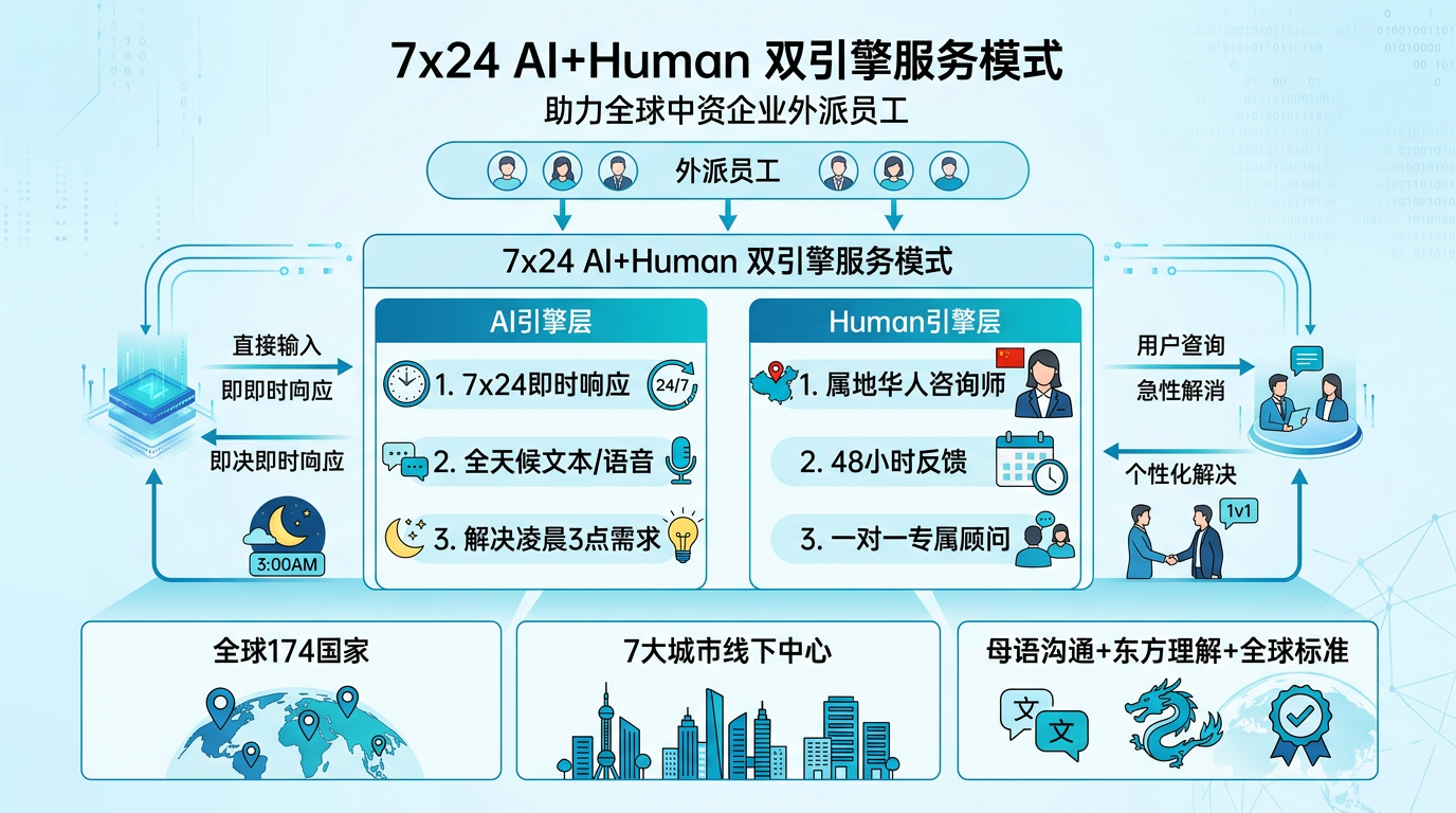 壹点灵的7x24 AI+Human双引擎服务模式，助力全球中企业="1">