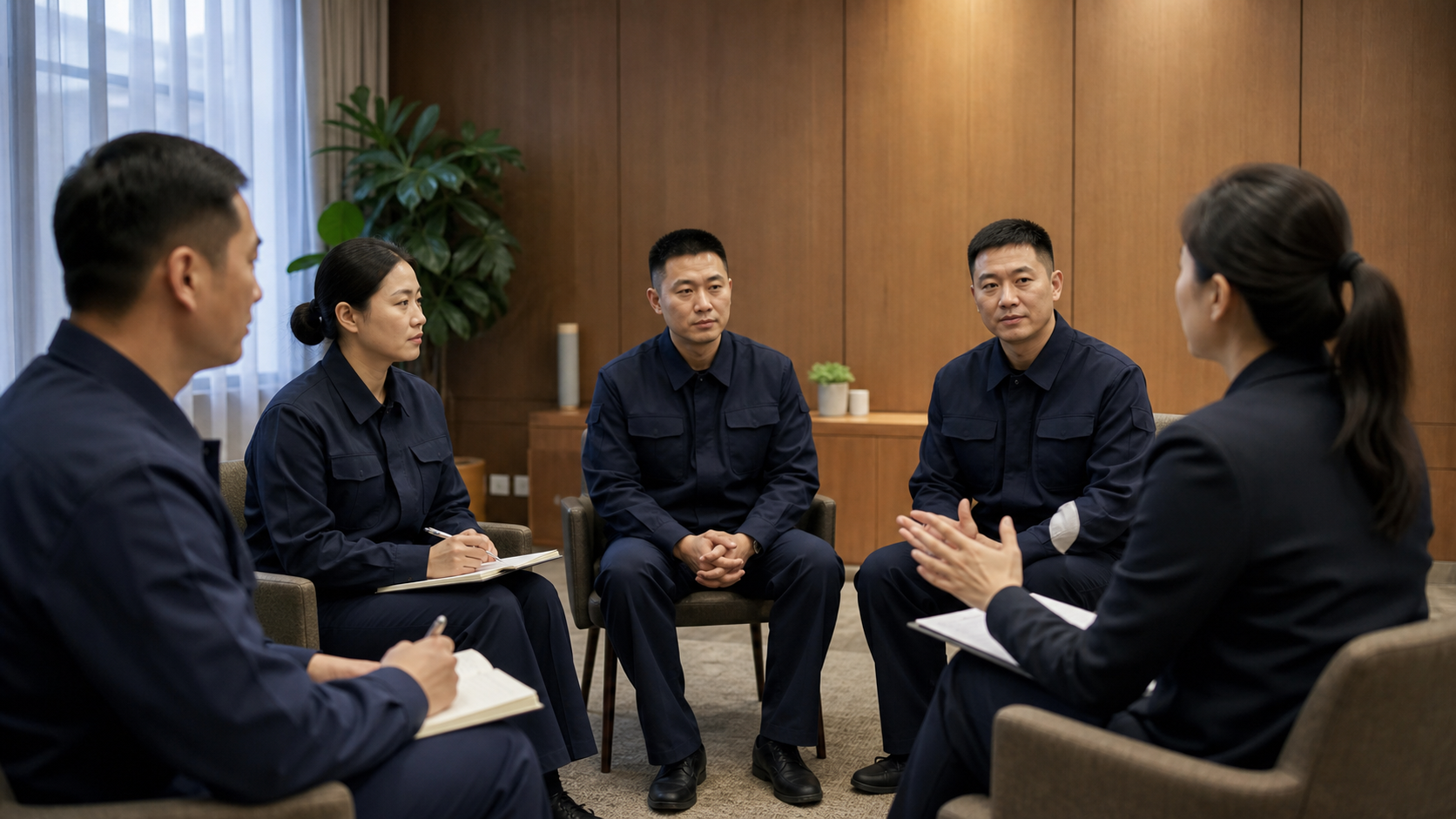 监狱民警通过团体支持练习压力管理与心理恢复